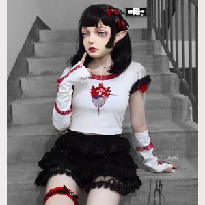 Bloody Girl Gothic Top by Blood Supply (BSY105)
